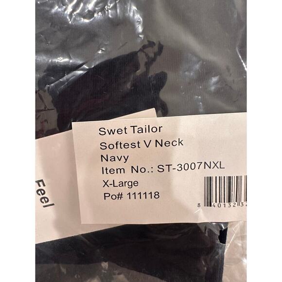 Swet Tailor Softest V-Neck Tee Navy Sz XL NWT - Picture 3 of 3